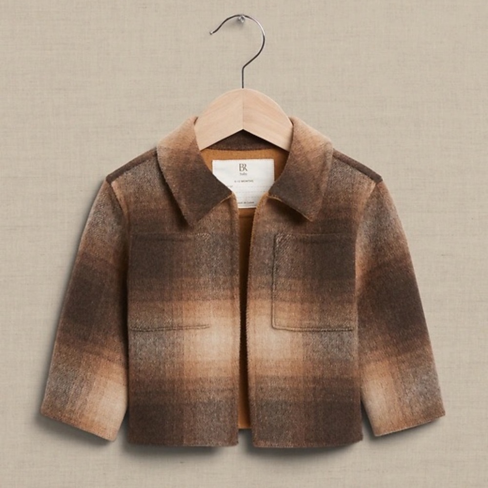 Banana Republic Kids Brown Tan Ombre Wool Jacket